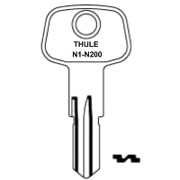 Thule Ski Rack Keys N1 to N200