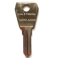 Lowe &amp; Fletcher AA000 to AA999 Cabinet Keys