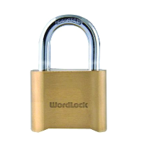 Wordlock Combination Padlock 50mm Brass