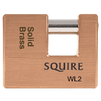 Squire WL Series Brass Sliding Shackle Padlock
