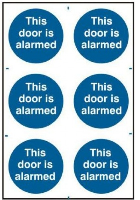 This Door Is Alarmed Sign 