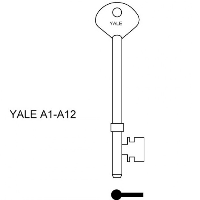 Yale A1 to A12 Mortice Keys