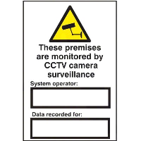 These Premises Are Monitored By CCTV Camera Surveillance Sign