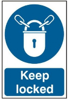 Keep Locked Sign 