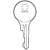 Hoppe 2D025 Window lock key