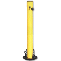 Asec Yellow Fold Down 620mm High Parking Post