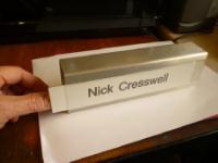 Office Divider Name Plates