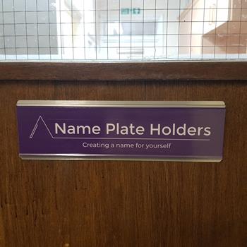 Aluminium/PVC Door Name Plate Holder