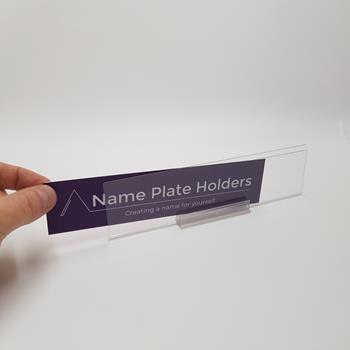 Acrylic T-Shaped Name Plate Holder
