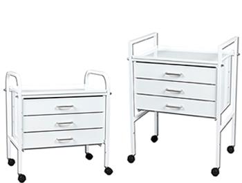 Medical Trolleys with 3 drawer stack
