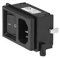 KP01.1153.1190 - IEC Appliance Inlet C14 with Line Switch 1- or 2-pole