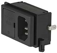 KP01.1352.01 - IEC Appliance Inlet C14 with Fuseholder 1- or 2-pole