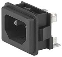 GSF2.0011.01 - IEC Appliance Inlet C14 with Fuseholder 1- or 2-pole