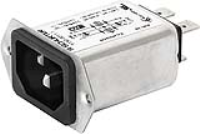 5150.0011.0 - IEC Appliance Inlet C14 with High Frequency Filter, X2Y Technology, ECO design, Front- or Rear Side Mounting
