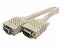 SVGA Cable HD15 Extension Lead Male to Female 15m Beige