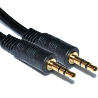 3.5mm Stereo Jack to Jack Audio Cable Lead Gold 10m