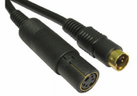 SVHS (S-video) Plug to Socket Extension Cable GOLD 1.5m