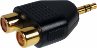 3.5mm Stereo Jack to Twin RCA Phonos Jack Plug to Twin Phono Sockets