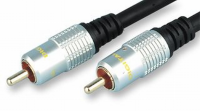 Pure OFC Digital Audio or Composite Cable Phono Plug to Plug Gold 1.5m