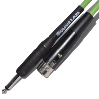 Microphone Cable XLR Female to Mono Jack 6m Green