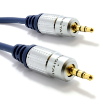 Pure HQ OFC Shielded 3.5mm Stereo Jack to Jack Cable Gold  2m
