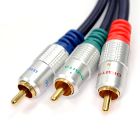 Pure OFC SHIELDED Component Video RGB YUV Cable 3 RCA Phonos 15m