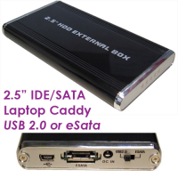 eSATA and USB 2.0 Combo Enclosure for IDE & SATA 2.5" Hard Drive