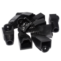 Boot for RJ45 Ethernet Network Cables BLACK Pack of 10 Boots