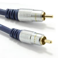 Pure HQ OFC Shielded SPDIF Digital Audio 75Ohm Subwoofer Cable Gold 2m