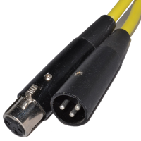 Professional Microphone Extension Lead Yellow 6m