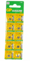 GP Alkaline Cell Battery 164 LR620 1.5V Pack Of 10