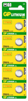 GP Cell Battery CR1616 DL1616 3V 5 Pack