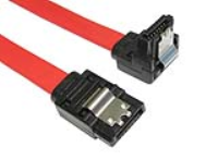 LOCKING Right Angle SATA Plug To Straight SATA Plug Cable Lead 45cm