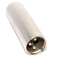 XLR Male Plug To Plug Metal Joiner Coupler Adapter