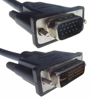 DVI-I [DIGITAL+ANALOGUE] (24+5) to VGA HD15 Male Cable 3m