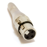 XLR Female Holes to 6.35mm Stereo Jack Socket Adapter Converter