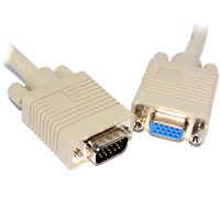 SVGA Cable HD15 Extension Cable Male to Female  0.5m Beige