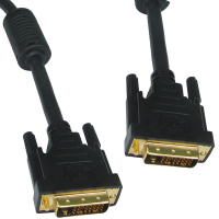 DVI-D 24 + 1 pin Male to Male Cable Dual Link Lead 5m Black