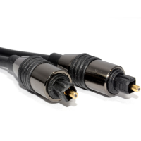 Black TOS Link TOSLink Optical Digital Audio Cable 5mm Lead   50cm
