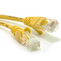 Yellow Network Ethernet RJ45 Cat5E-CCA UTP PATCH 26AWG Cable Lead  1m
