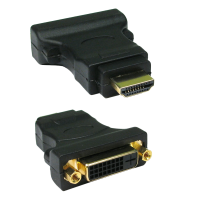 DVI-D 24+1 Socket to HDMI Digital Plug Adapter Converter Adapter GOLD