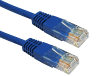 Blue Network Ethernet RJ45 Cat-5E UTP PATCH LAN COPPER Cable 25cm .25m