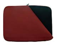 Notebook Slip Case Sleeve Red & Black for 15.4 Inch Laptops