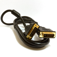 DVI-D Dual Link with Ferrite Cores Male to Male Cable Gold 2m