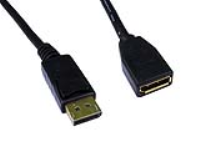 DisplayPort Male to Female Digital Monitor Extension Cable Gold 2m