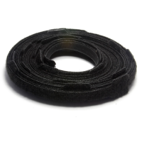 Black VELCRO Reusable Cable Ties 17mm x 300mm Pack of 25