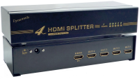 Dynamode 4 Port 1.4 HDMI High Speed Splitter 1 Device to 4 TVs Powered