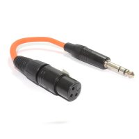 XLR 3 Pin socket to 6.35mm STEREO Jack Audio Adapter Cable 20cm
