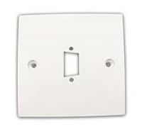 Pre Drilled Mounting Wall Faceplate for SVGA Panel Mount Stub White