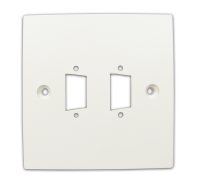 Pre Drilled Mounting Wall Faceplate for TWIN SVGA Panel Mount Stubs